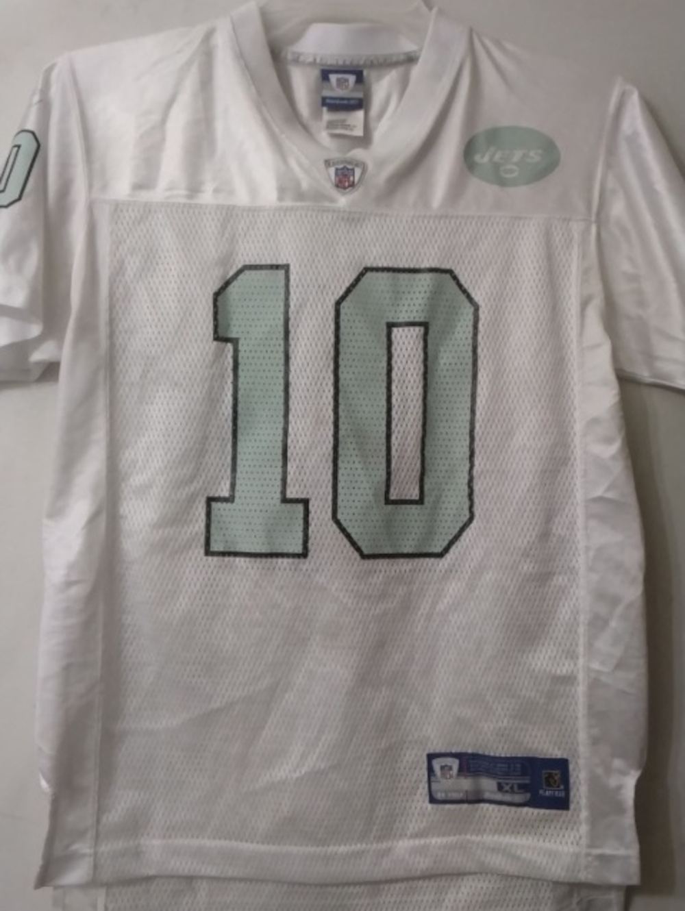 Vintage Y2K Reebok NY Jets Football Jersey #10 Pennington Youth Size XL